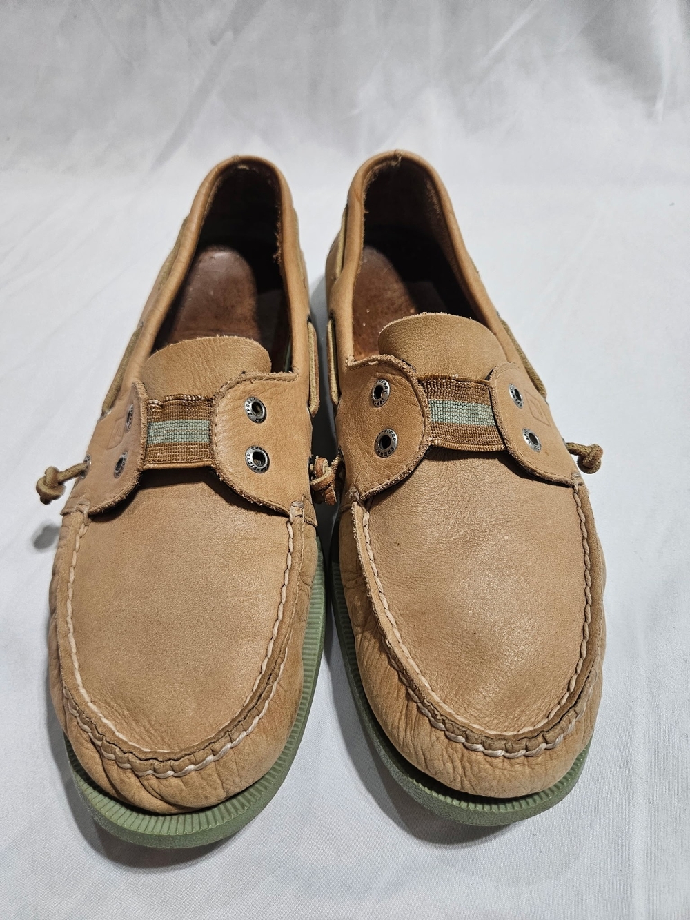 Sperry Men's Tan Leather Slip-On Boat Shoes 11